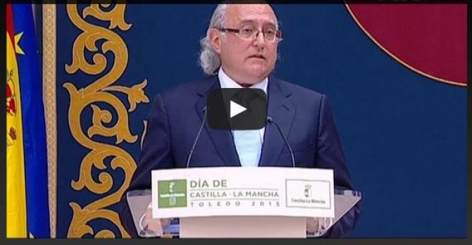 Discurso de D. César Egido durante su nombramiento como Hijo Predilecto de Castilla la Mancha